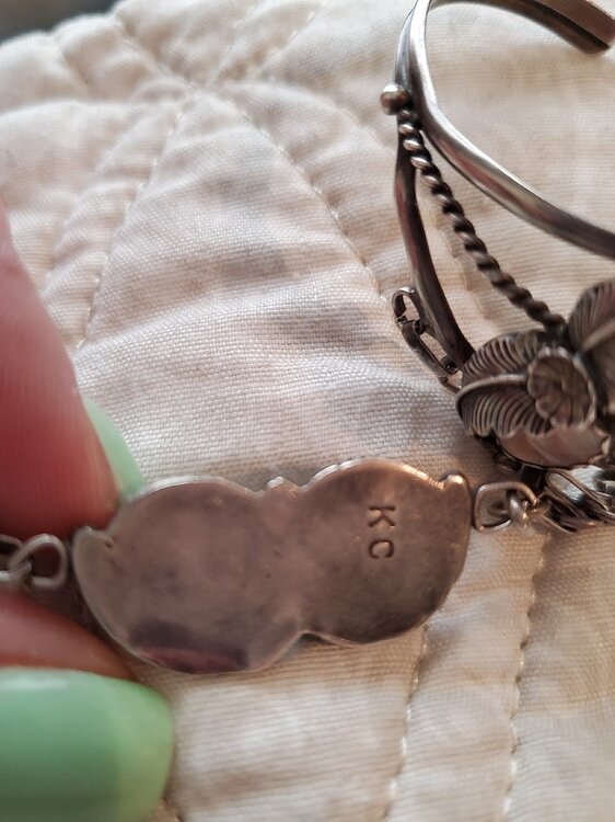 Slave Bracelet Marked KC Identifying & Discovering Turquoise People