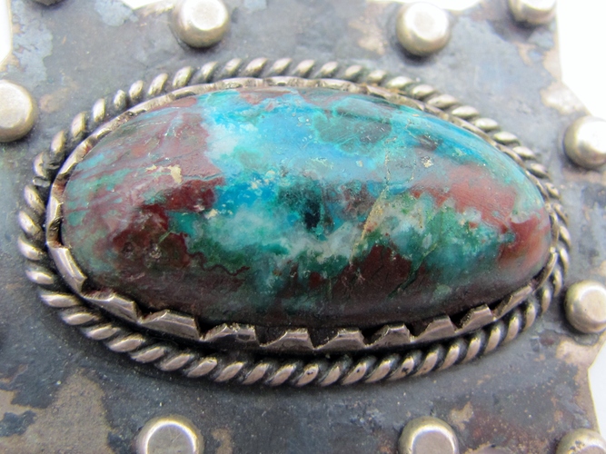 turquoise pendant blue red