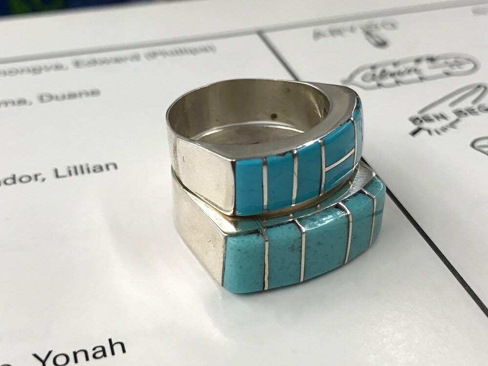 Hallmark on Mens Turquoise Ring Identifying & Discovering Turquoise
