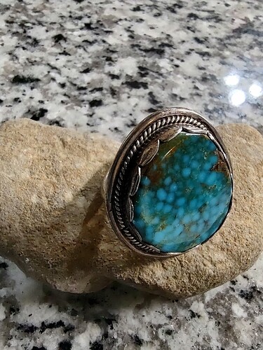 Bubble turquoise ring