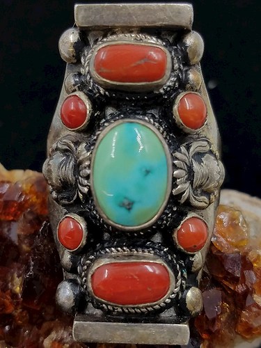turquoise coral ring 1