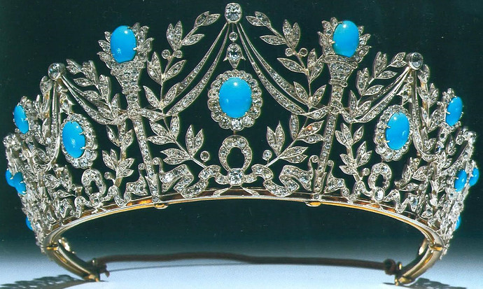 Turquoise Tiara (c1900) by Garrard for Queen Mary 1