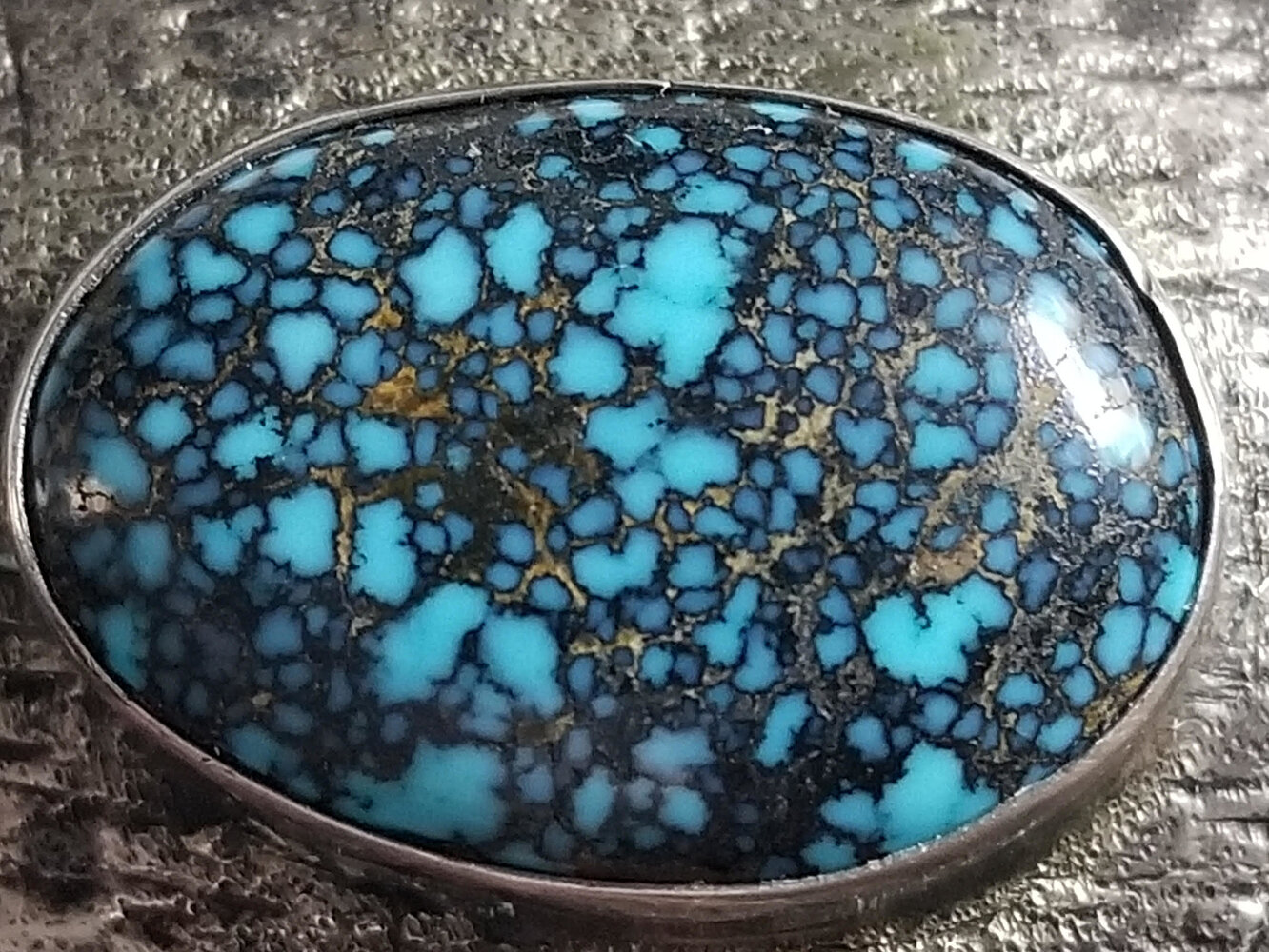 Help id the hallmark and type of turquoise stone Identifying