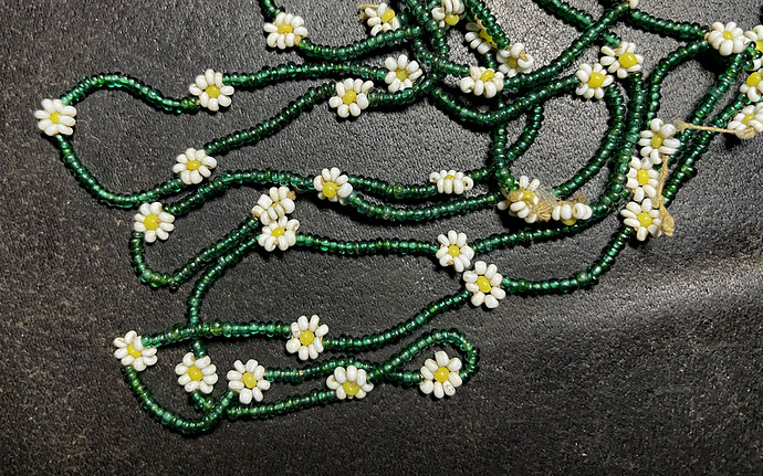 34 beaded necklace